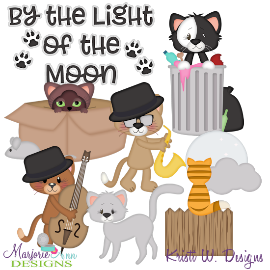 Alley Cats SVG Cutting Files Includes Clipart - Click Image to Close